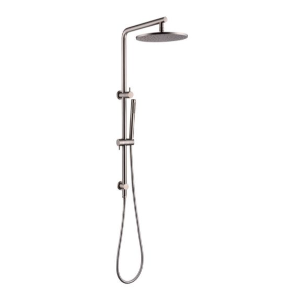 SHOWER STATION | 10'' Round Shower Station Top Water Inlet(Right Angle)