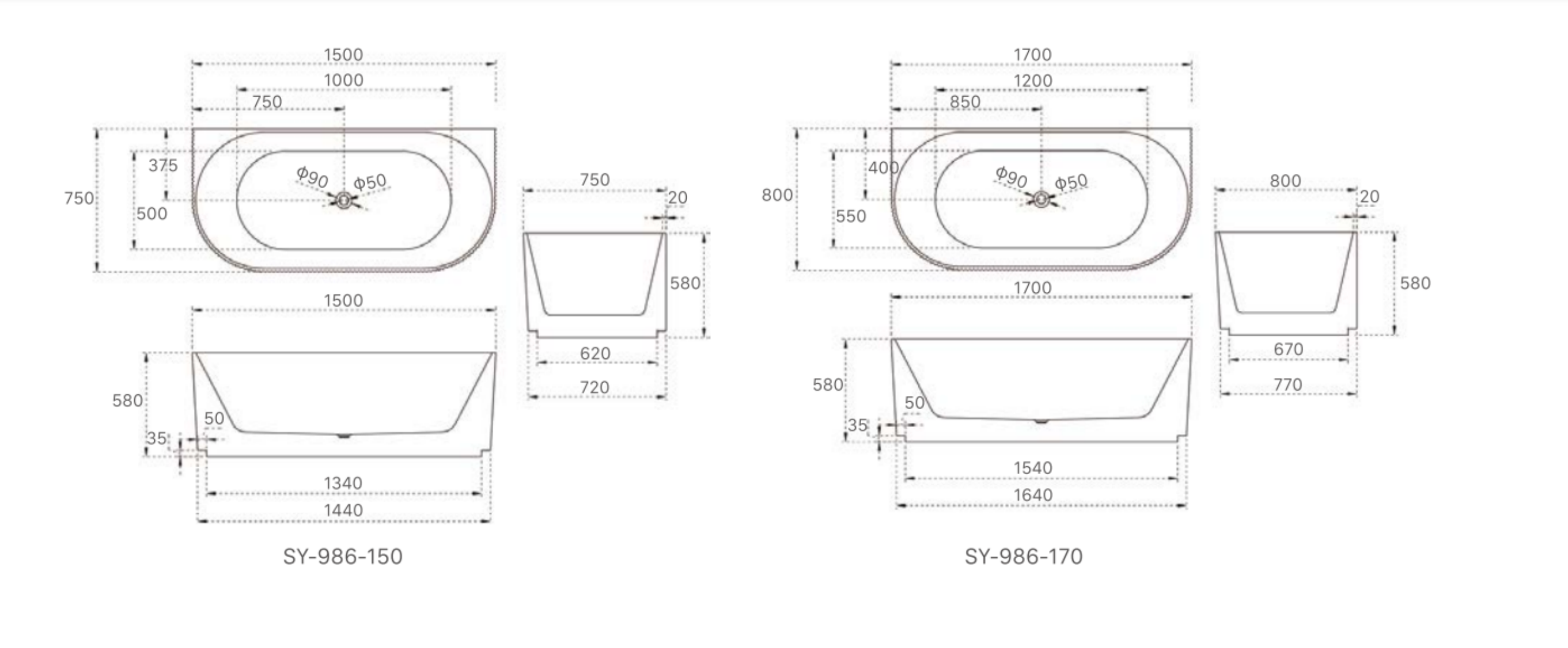 BATHTUB | Kira Collection Bathtubs