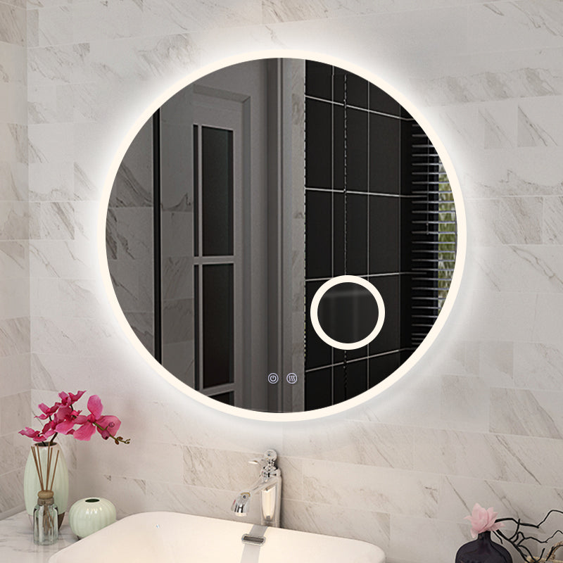 MIRROR | Round 3 Color LED Mirror Touch Sensor Defogger 600mm 750mm 900m