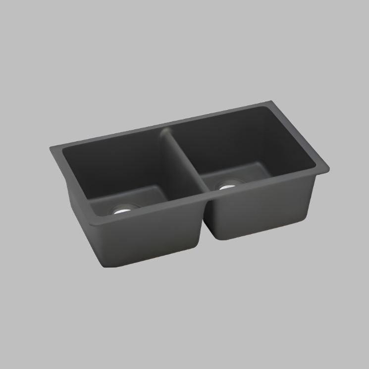 SINK | Kitchen Sink Granite Stone Under Mount Double Bowls 838*476*241mm