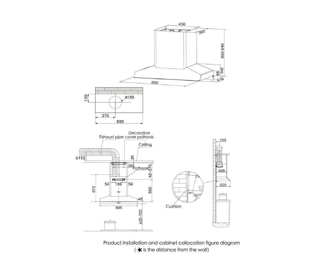 RANGEHOOD | EMG9050 Fotile 90cm Powerful Canopy