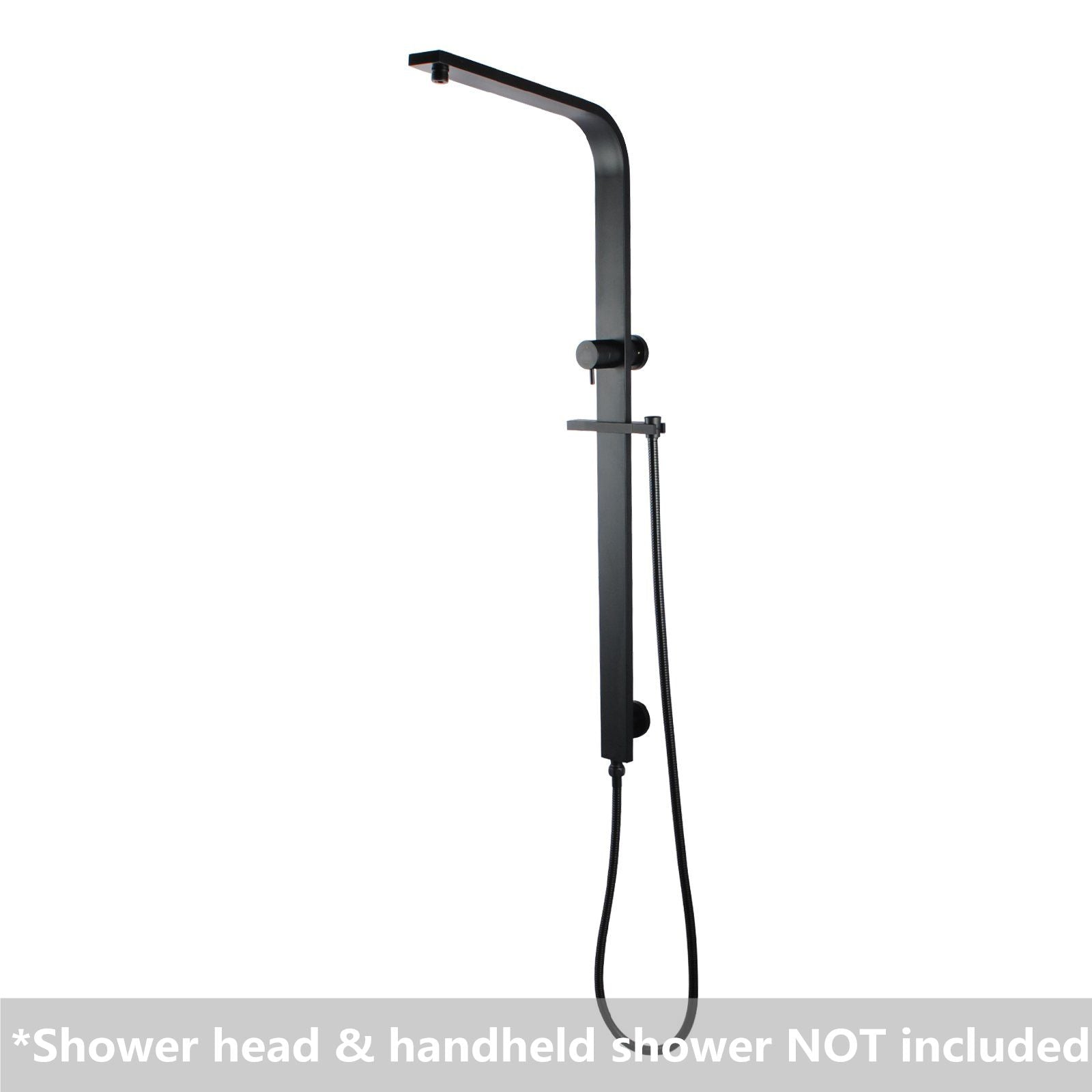 SHOWER STATION | Square Shower Station without Shower Head and Handheld Shower(Wide Rail)