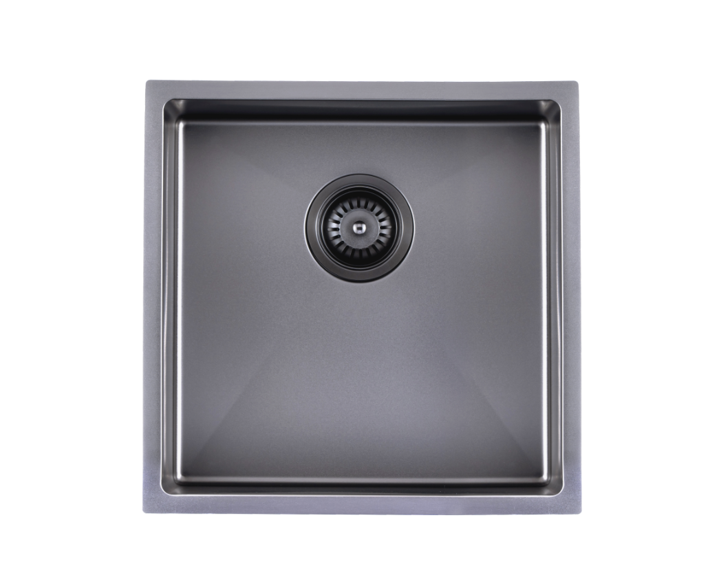 Sink |  440x440x205mm  Satin Stainless Steel Handmade Single Bowl Sink for Flush Mount and Undermount