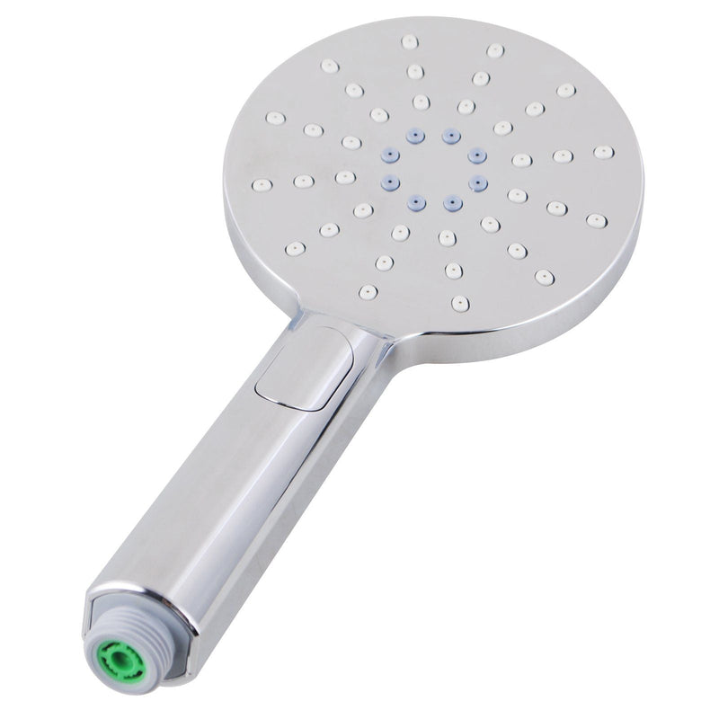 SHOWER HEAD | ROUND CHROME ABS 3 FUNCTION HANDHELD SHOWER ONLY