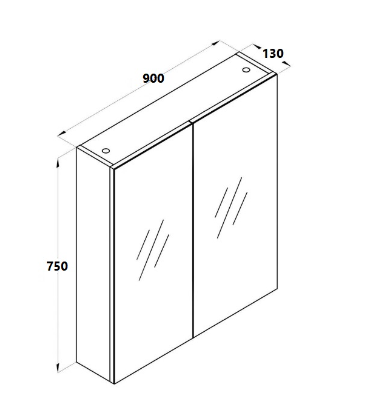 SHAVING CABINET | ECT Rectangle Mirror