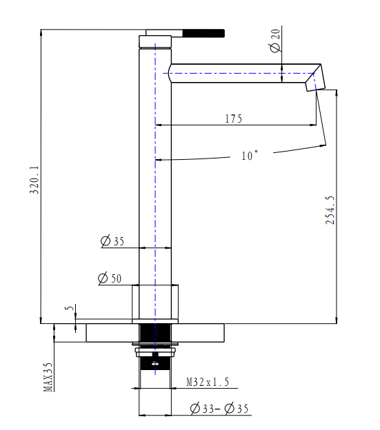 BASIN/SINK MIXER | CADDENCE Series Basin Mixer