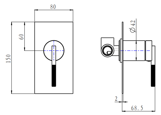 Wall Mixer | CADDENCE Series Wall Mixer