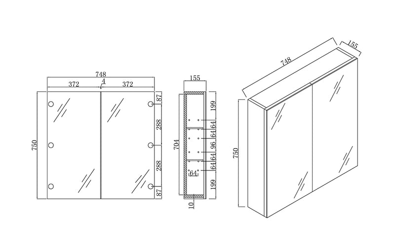 SHAVING CABINET | BNK PVC