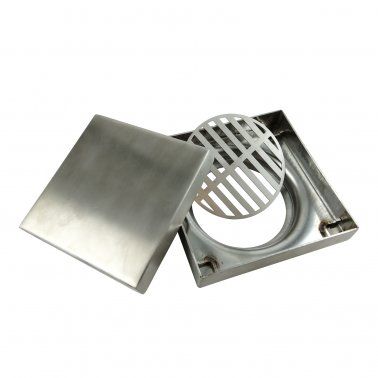 Grates & Wastes | SHOWER GRATE FLOOR WASTE DRAIN SMART INSERT TILE 120*120MM