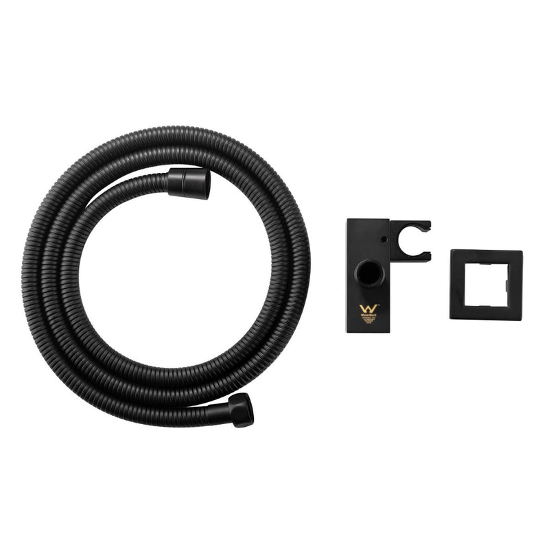 SHOWER HOSE | Square Shower Holder Wall Connector & Hose Only