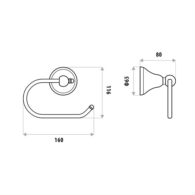 Toilet Roll Holder | WITH Flap