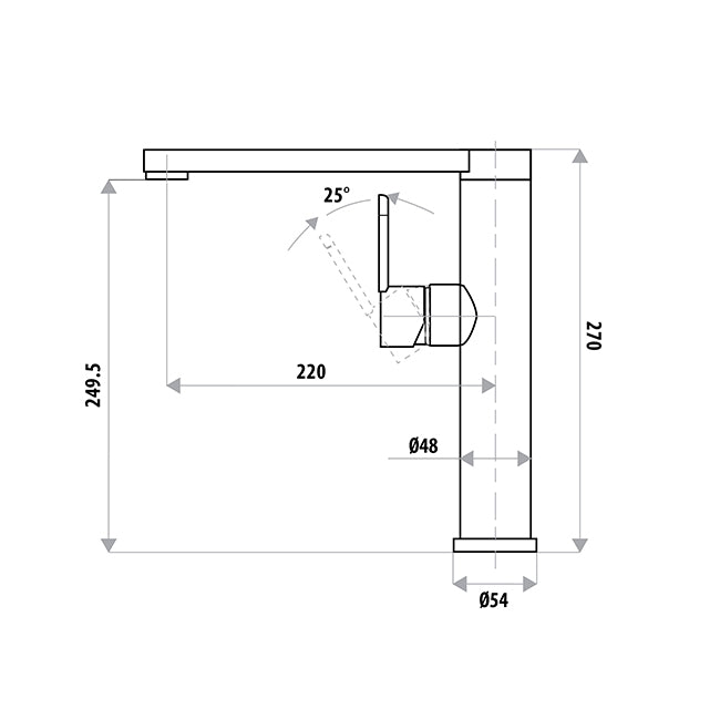 BASIN/SINK MIXER | ELLE 304