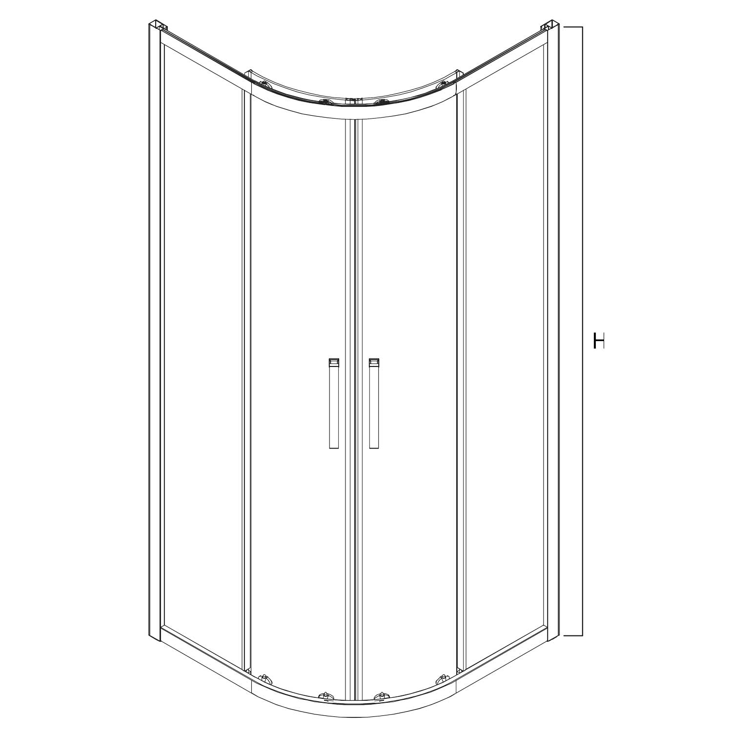 Shower Doors | 6mm oc Sliding Semi-Frame