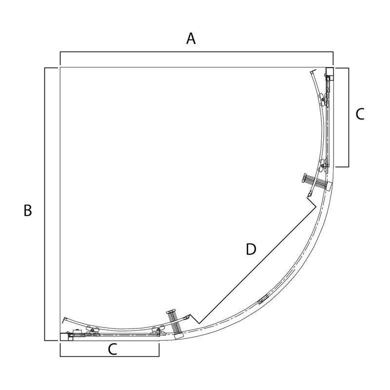 Shower Doors | 6mm oc Sliding Semi-Frame