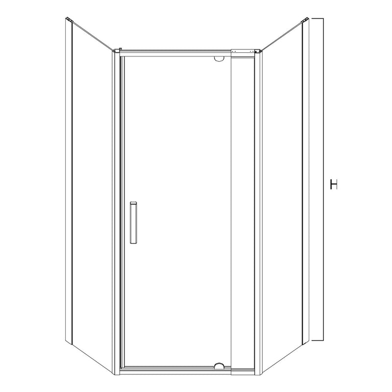 Shower Doors | 6mm oc Pivot Semi-Frame