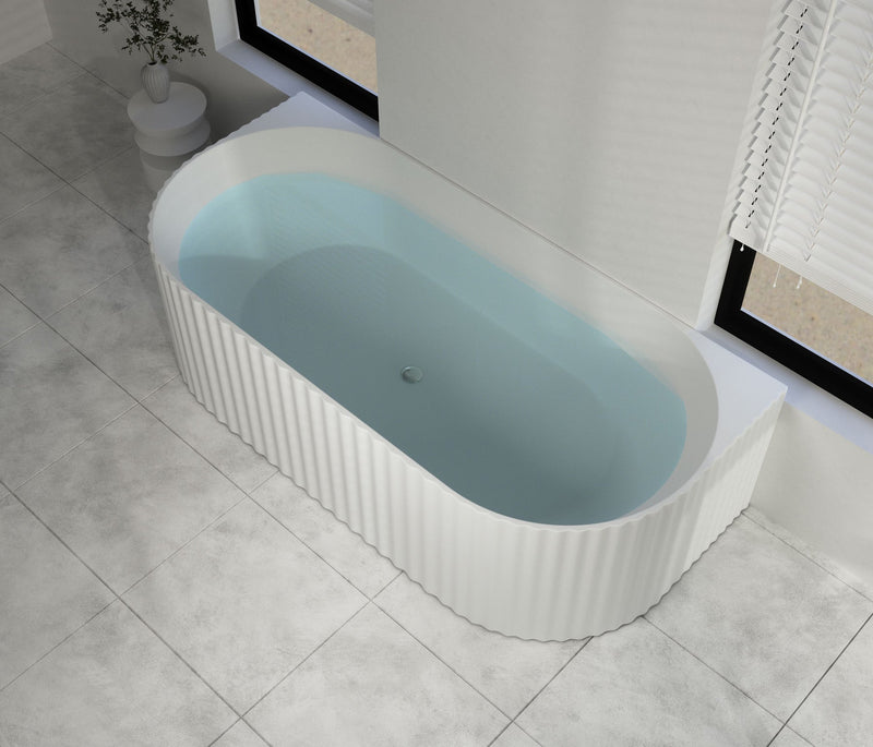 BATHTUB | JADE FLUTED BACK TO WALL