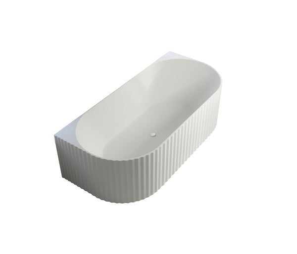 BATHTUB | JADE FLUTED BACK TO WALL