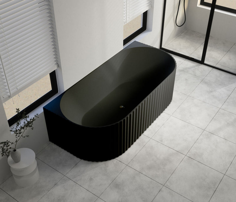 BATHTUB | JADE FLUTED BACK TO WALL