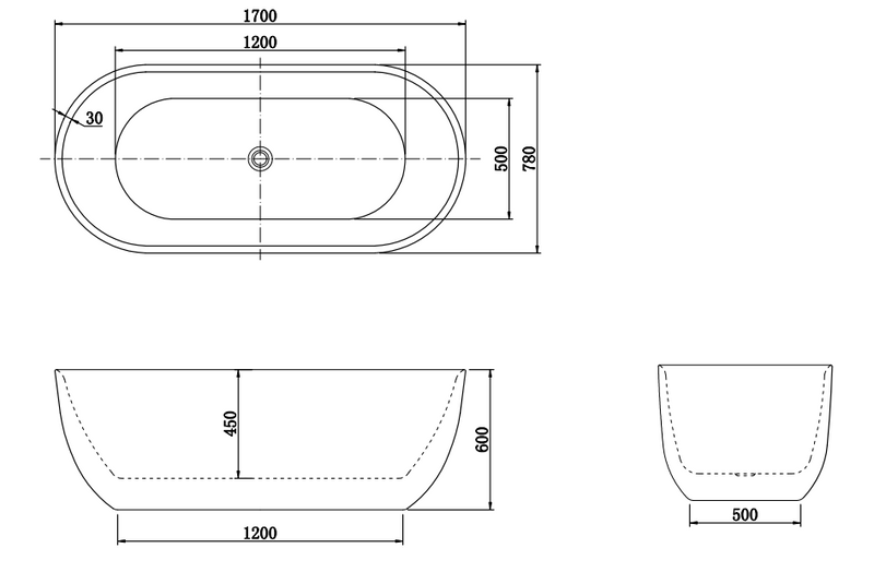 BATHTUB | BERRI FREESTANDING FLUTED