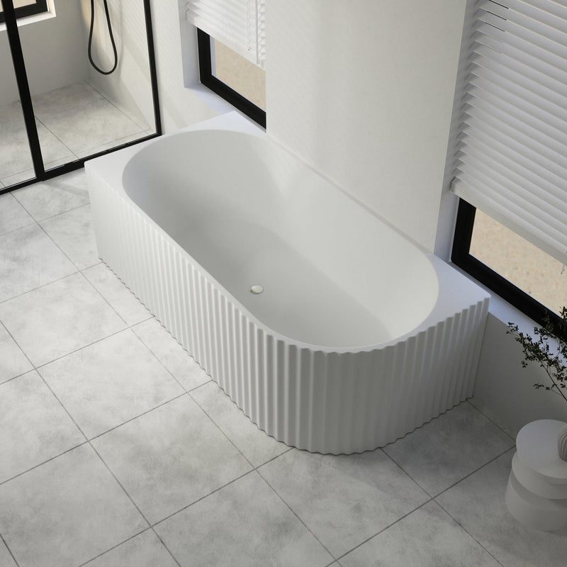 BATHTUB | GINA FLUTED LEFT CORNER