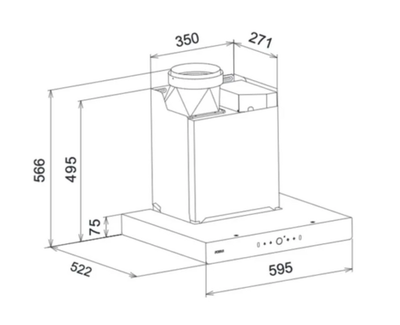 RANGEHOOD | EMG6018 60cm Range Hood (without Decoration Cover)