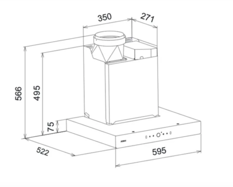 RANGEHOOD | EMS6008-C 60cm Range Hood(with Decoration Cover)