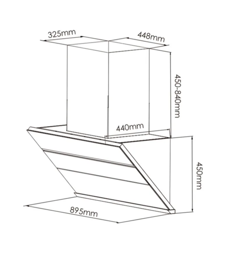 RANGEHOOD | JQG9009X 90cm Range Hood