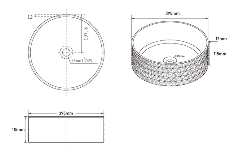 BASIN | Tempered Glass Basin