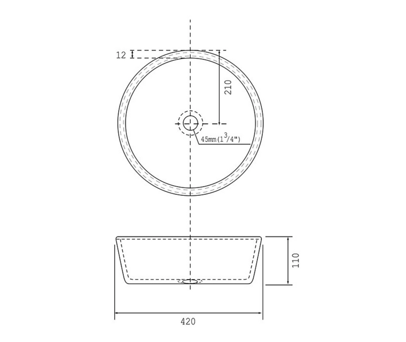 BASIN | Tempered Glass Basin