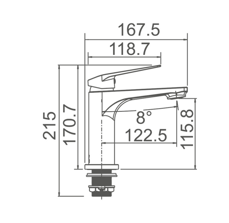 BASIN/SINK MIXER | EXON BASIN MIXER