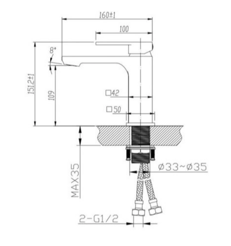 BASIN/SINK MIXER | IVANO Series Basin Mixer