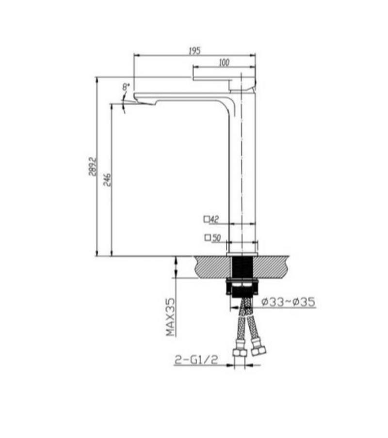 BASIN/SINK MIXER | IVANO Series Basin Mixer