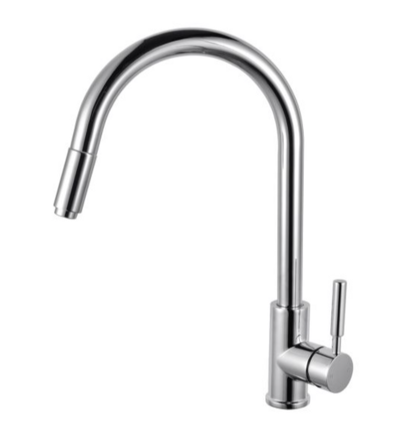 BASIN/SINK MIXER | Round Pull Out Kitchen Sink Mixer Tap