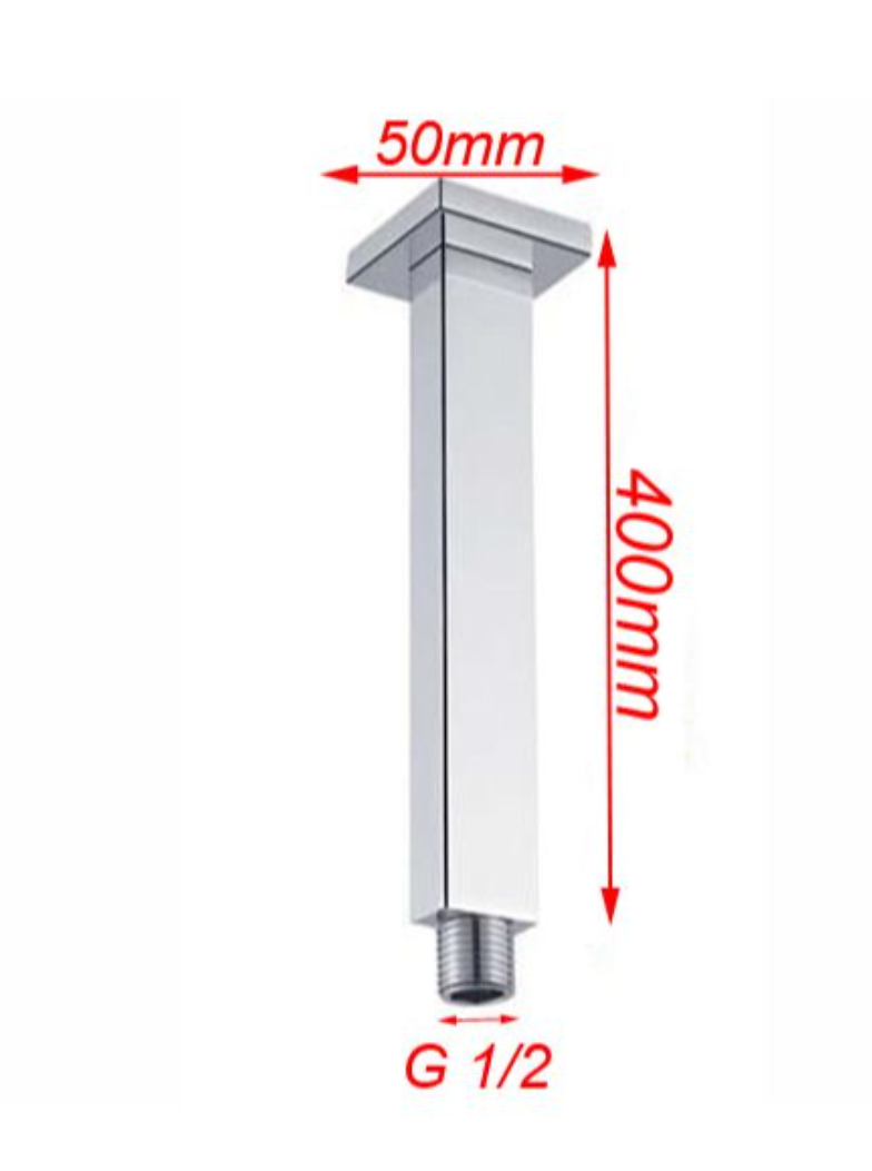 SHOWER ARM | Square Ceiling Shower Arm 400mm