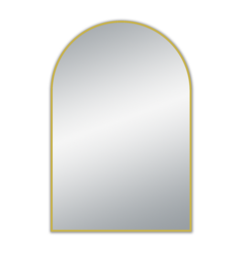 MIRROR | Arch Framed 3 Color Mirror 600X900mm Touch Sensor Black Gold