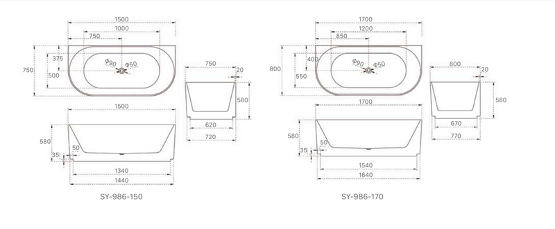 BATHTUB | Kira Collection Bathtubs