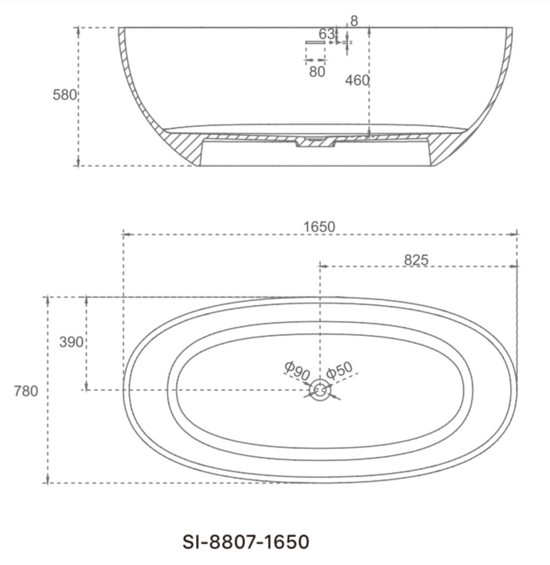 BATHTUB | Leah Collection Bathtub