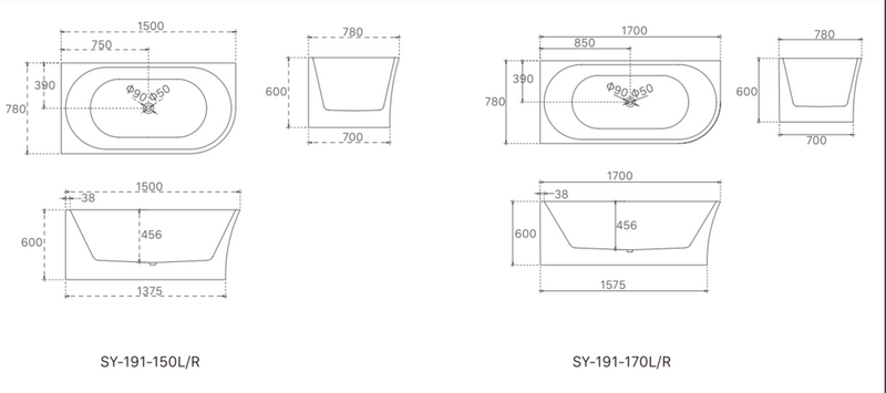 BATHTUB | Harper Collection Bathtub