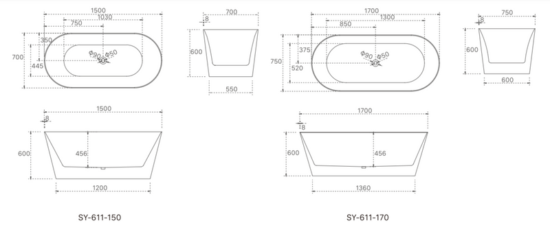 BATHTUB | Olivia Collection Bathtub