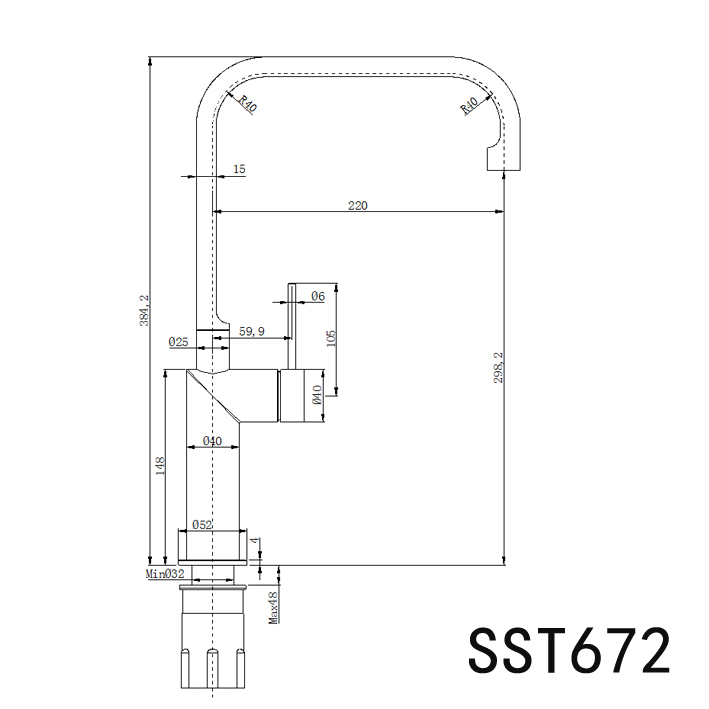 BASIN/SINK MIXER | ELLE 316