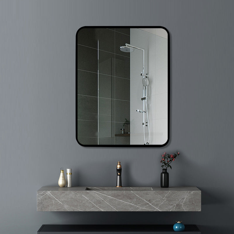 MIRROR | Square Aluminium  Framed Non-luminous WALL MIRROR 500mm 650mm