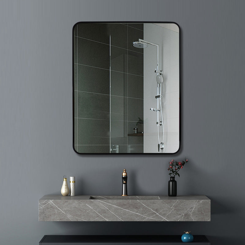 MIRROR | Square Aluminium  Framed Non-luminous WALL MIRROR 500mm 650mm