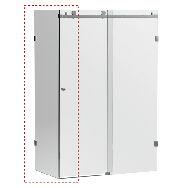 Shower Panels | 10mm V10 Sliding Frameless Return Panel