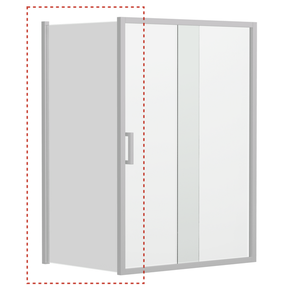 Shower Panels | 6mm V6 Sliding Semi-frame Return Panel