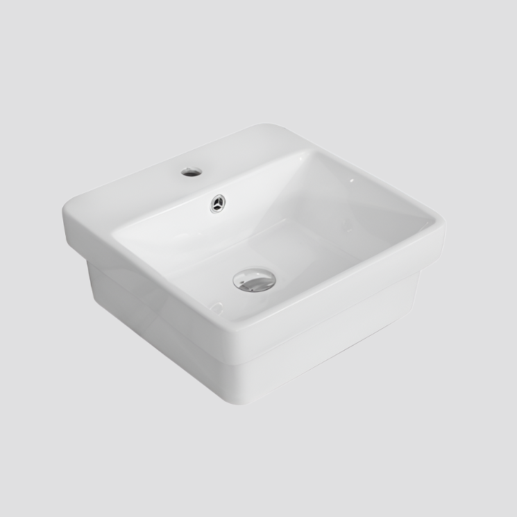 BASIN | KDK Ultra Slim Gloss White Art Basin (Insert Basin with Overflow)