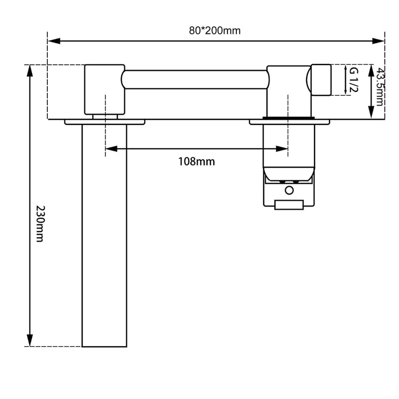 Wall Mixer with Spout | tsi BLAZE