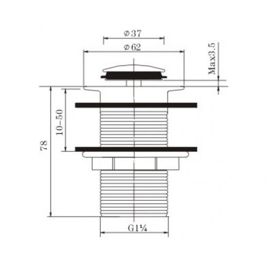 Grates & Wastes | Solid Brass 32/40mm Popup Waste <With & Not> Overflow