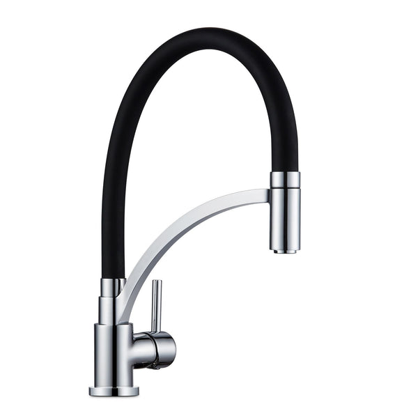 BASIN/SINK MIXER | Brass Pull Down Rubber Spout Kitchen Mixer