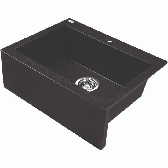 SINK | Laveo 490*580*220mm Granite Stone Kitchen Sink Single Bowl(including Space Saving Siphon and Click-clack Plug)