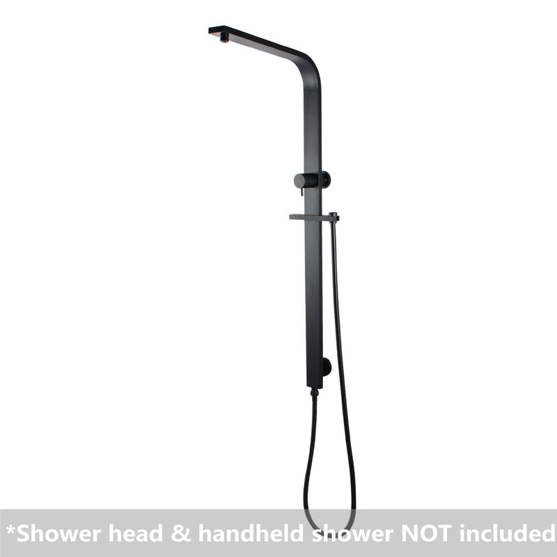 SHOWER STATION | Square Shower Station without Shower Head and Handheld Shower(Wide Rail)